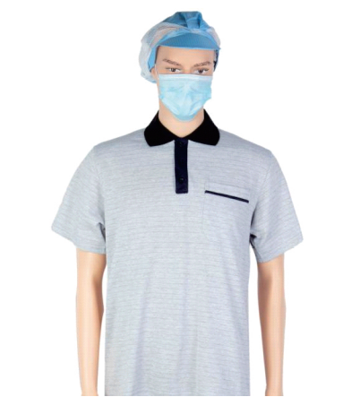LN-1560108 Waschbares antistatisches ESD-Polo-T-Shirt Antistatische Unisex-Kleidung
