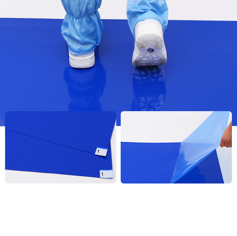 LN-1550095B_1845B-40 Großhandel antibakterielle klebrige Matte Reinraum blau rutschfeste klebrige Matte